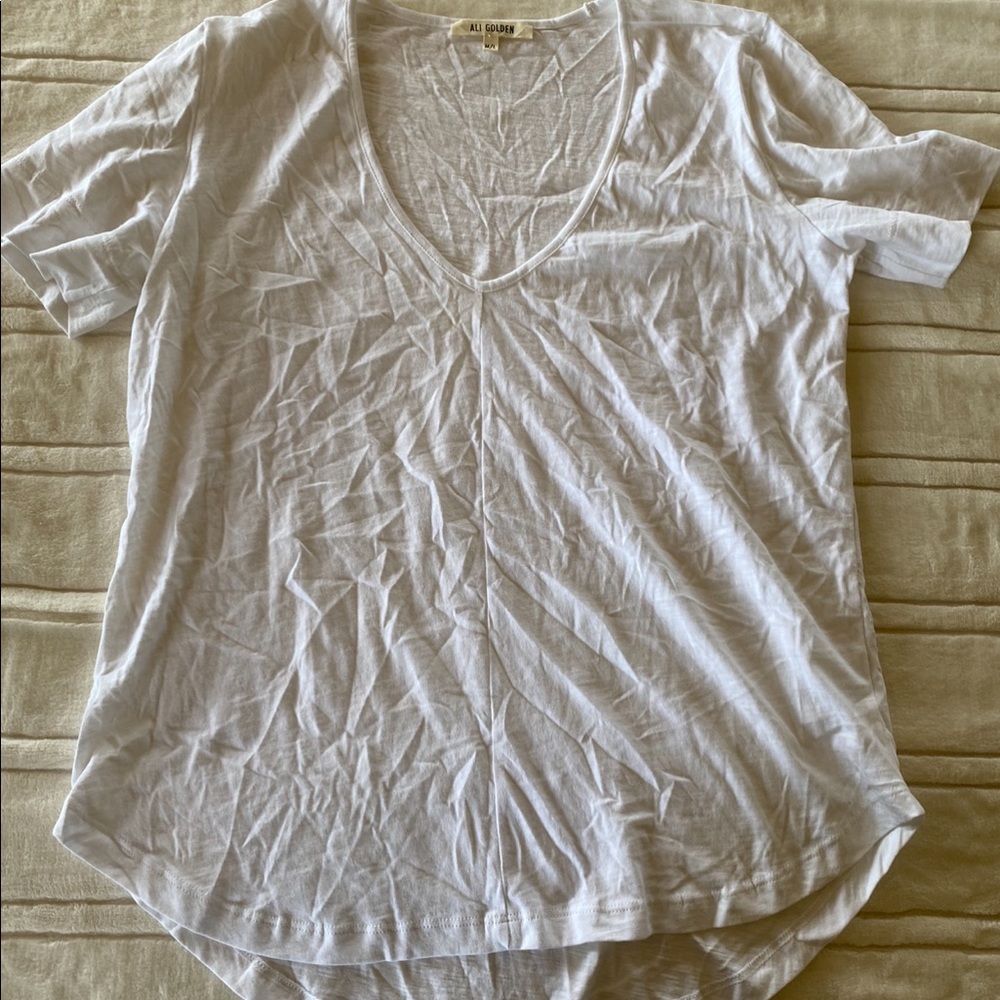 ALI GOLDEN M/L White shirt NWOT